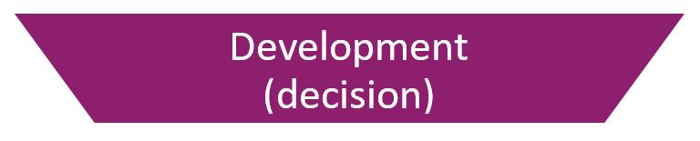 Development and decision segment of the digital transformation pyramid