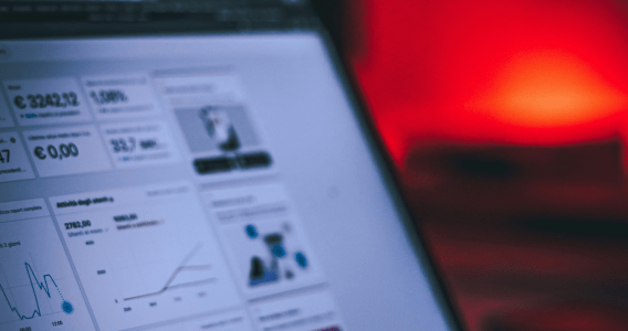 Image of a digital marketing dashboard to represent marketing and procurement